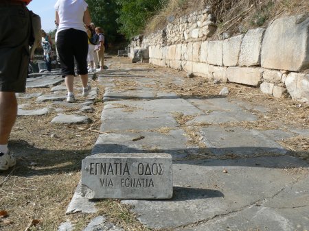 Egnatia Way running through Philippi